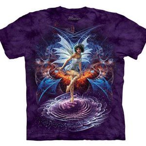 The Mountain Vortex Fairy Wings Purple Shirt 2X-3X